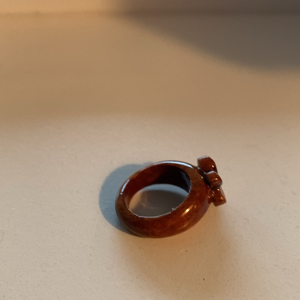 Koa Wood Jewelry Ring Hawaii small pinky ring or child ring Hawaiian Gift New - Picture 3 of 6
